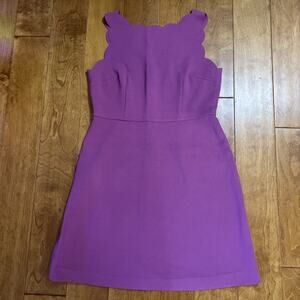 LOFT A-line Dress Size 8P Pink Sleeveless Fit & Flare Work Event Preppy